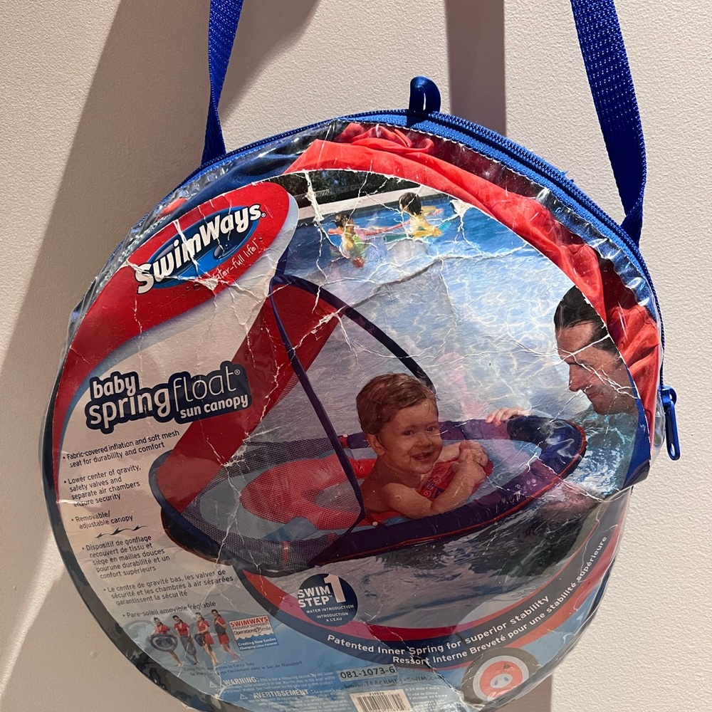Swimways baby pool float with canopy
